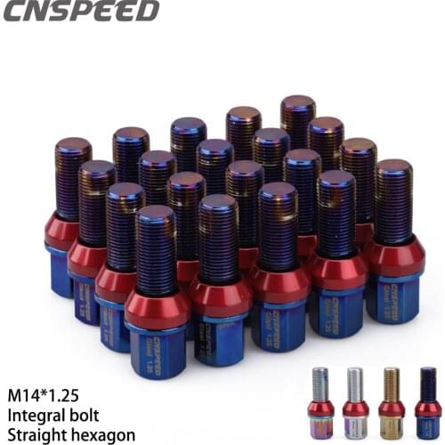 20PCS Steel Taper Cone Seat Wheel Lug Bolts Length 38mm M14*1.25 M14*1.5 thread bolts&sleeve+type dowel pin for Audi BMW VW