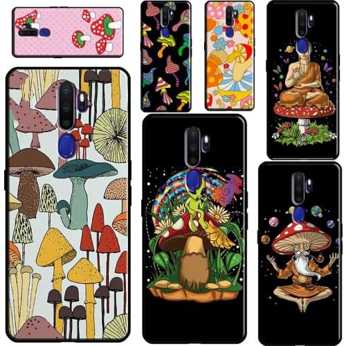 Magic Mushroom Alien Trippy Shrooms Case For OPPO A15 A83 A91 A93 A52 A72 A31 A53 A5 A9 2020 A1K A3S A5S F5 F7 Find X2 X3 Pro