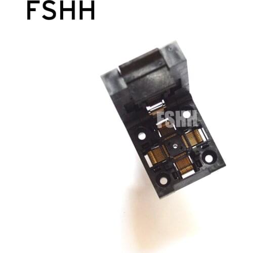 Clamshell TQFP48 LQFP48 IC test socket QFP48 socket Pitch=0.5mm Size=7x7mm/9mmx9mm