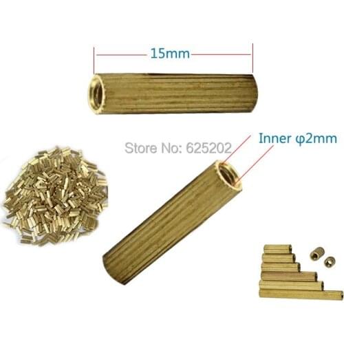 Double-pass Copper Cylinder 15mm Length M2*15 for CCTV Camera Assembly Using