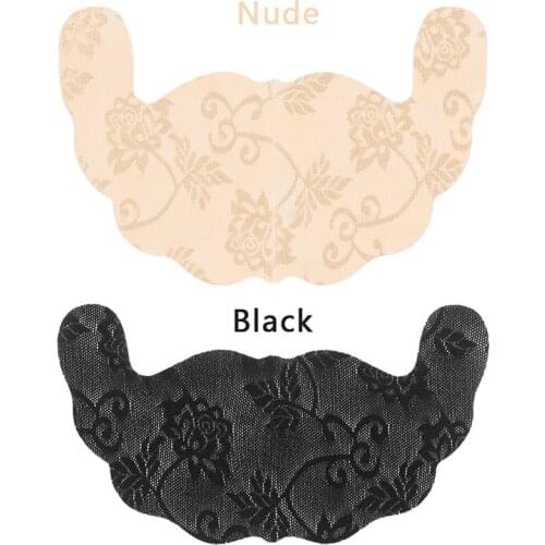 Breast Petals Breathable Invisible Underwear Lace Nipple Cover Disposable Intimates Accessories Bra Pad Breast Stickers Black