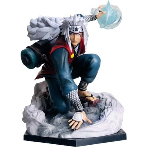 Naruto Figure GK Jiraiya Toad Three Ninjas Anime Model Gift Anime Character 19cm High Quality Dolls Collectibles Childrens Toys