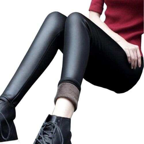 Женские кожаные брюки Flubiflous China At AliExpress