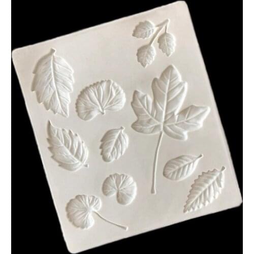 Fondant Cake Mold Leaves Silicone Decoration 15-710