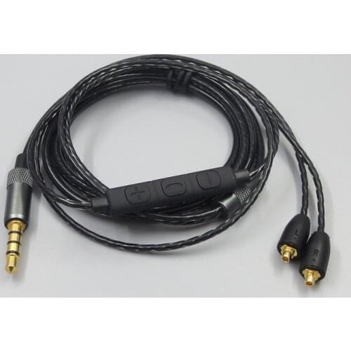 Suitable for Shure MMCX SE215 SE535 SE846 UE900 volume adjustment headphone cable
