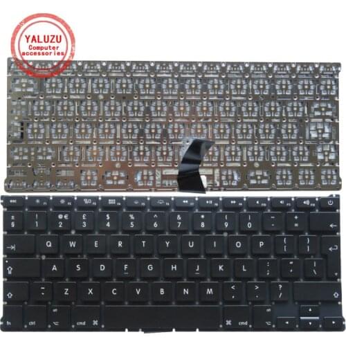 YALUZU UK NEW Keyboard For Macbook Air 13" A1466 A1369 with backlight Laptop keyboard MD231 MD232 MC503 MC504 2011-15 Years