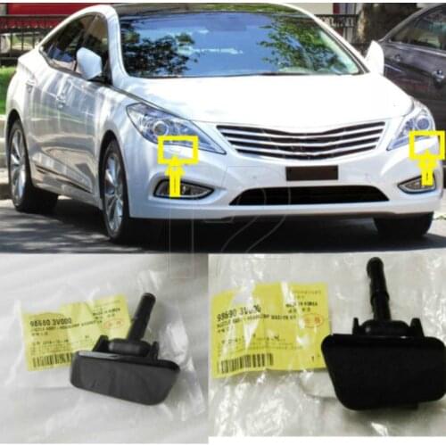Head Lights Washer Nozzle Cover 2P For Hyundai 11-14 Azera 986803V000 986903V000