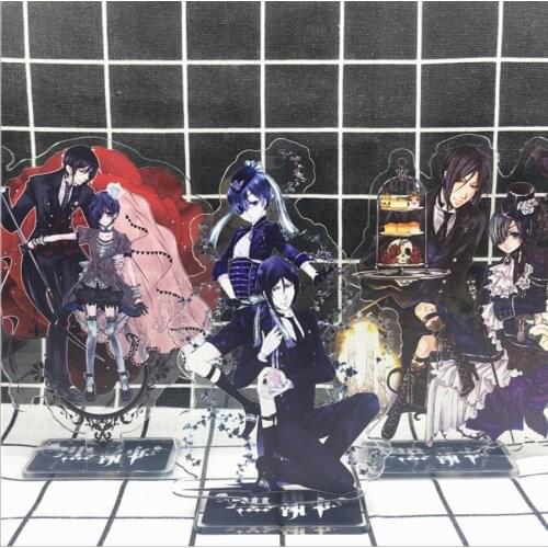 Kuroshitsuji Black Sebastian Michaelis Ciel Butler Acrylic Stand Figure Desktop Decoration Collection Model Toy Doll Gifts
