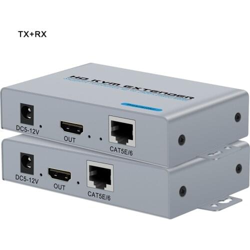 HDMI KVM Extender Over IP RJ45 Ethernet Network KVM Extender USB HDMI 100M Over UTP/STP KVM Extender CAT5 CAT6