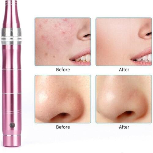 Dr Derma Pen Micro Tiny 12pin Needles Stimulate Face Skin Therapy Anti-Aging Scar Wrinkles Removal Device Microneedle Skin Care
