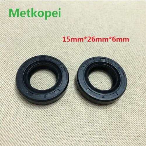 Motorcycle scooter ATV high quality 15*26*6 mm 15x26x6mm oil seal with spring for Moped Dirt Bike seal spare parts