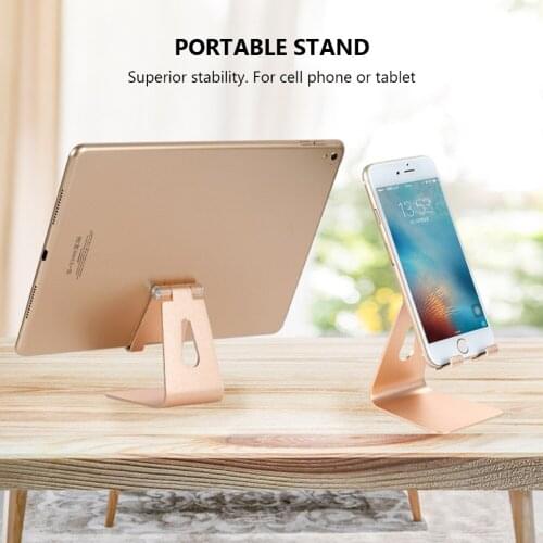 Desk Stander Portable Desktop Smartphone Holder Adjustable Mobile Stand Tablet For iPhone Ipad Mini Hand-Free Bracket Phone