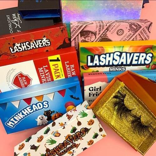 Wholesale Fluffy Wispy 100% Real Fur Lashes 25mm Mink Eyelashes With Luxury Packaging For Sale