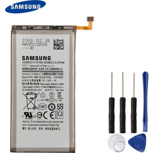 Original Samsung Battery EB-BG975ABU For Samsung Galaxy S10 Plus S10 Plus,SM-G9750 Genuine Battery 4100mAh