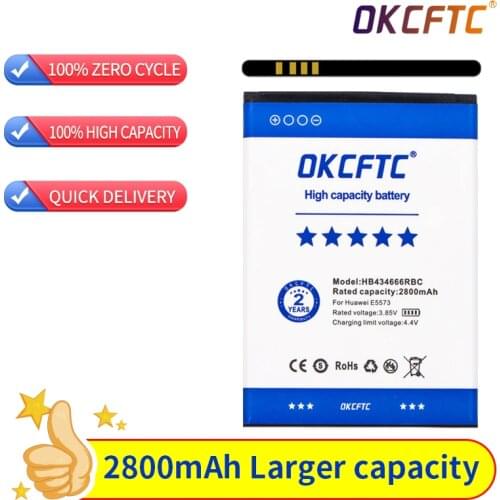 OKCFTC Orginal HB434666RBC Phone battery 2800mAh For Huawei Router E5573 E5573S E5573s-32 E5573s-320 E5573s-606 E5573s-806