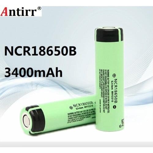 Original NCR18650B 3.7V 3400mAh 18650 rechargeable lithium battery for Panasonic Flashlight batteries free shipping