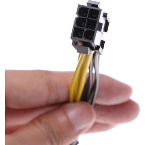 PCI Express PCI-E 6-Pin Female To 8-Pin Male Video Card Power Adapter Cable 18cm