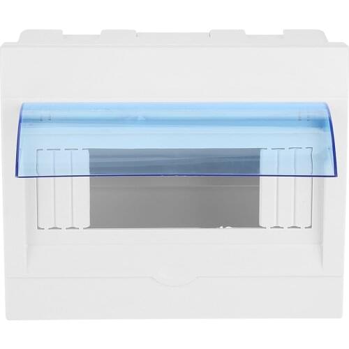 1pc Plastic Distribution Protection Box For 5-8 Ways Circuit Breaker Indoor On The Wall Mounted Electric Transparent Cover