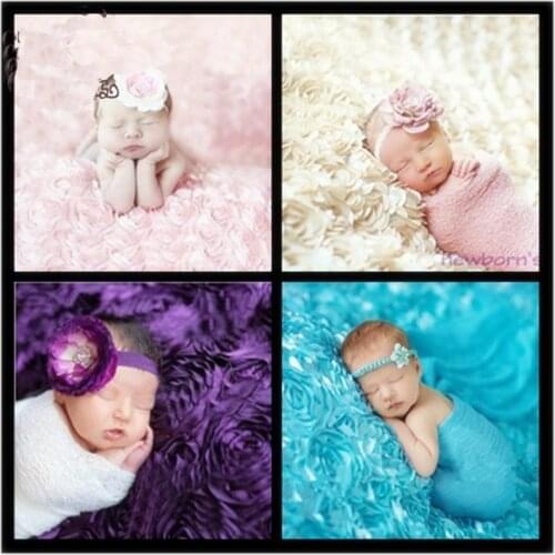 Flower Blanket Newborn Photography Props Baby Photoshoot Studio Posing Props Blanket Infant Fotografia Accessories foto Props