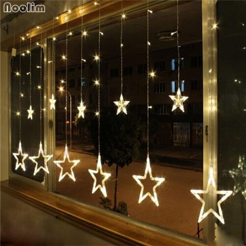 NOOLIM Christmas Lights Outdoor Led String Christmas Decorations for Home Party Decoration 12 lamps