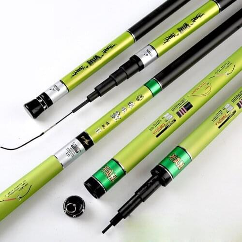 New Carbon Fiber Fishing Rod 28 Adjustable Platform Fishing Rod Super Light And Super Hard 3.6M-7.2M Fishing Tool