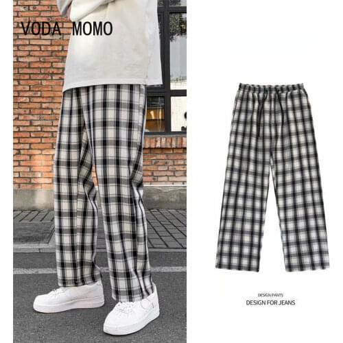 Мужские брюки в клетку VODA MOMO China At AliExpress