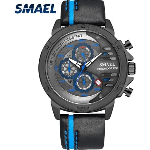 High quality modernist style fashion wrist watches Alloy CaseSL-9060 Leather strap watch Quartz Business Wristwatch reloj hombre