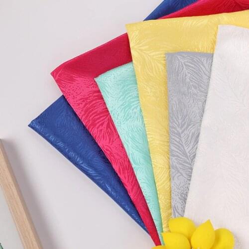 Jacquard Silk Feather Glossy Cosplay Vintage Artificial Silk DIY Satin Sewing Fabrics