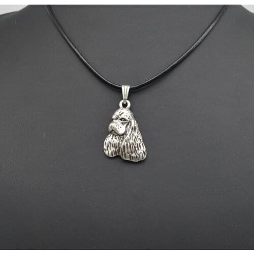 Fashion Cute vintage 3D American Cocker Spaniel Pendant Choker women Necklace Trendy delicate charm gift Jewelry