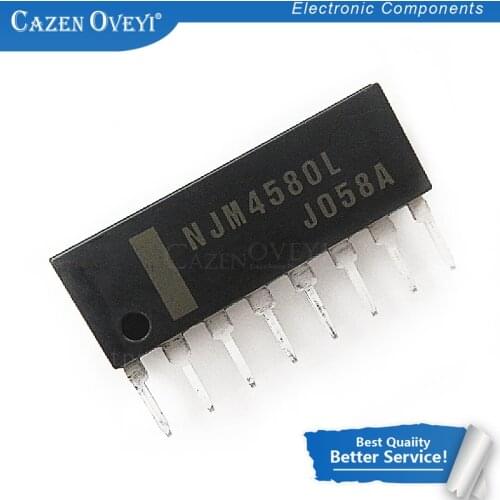10pcs/lot NJM4580L SIP-8 NJM4580 In Stock