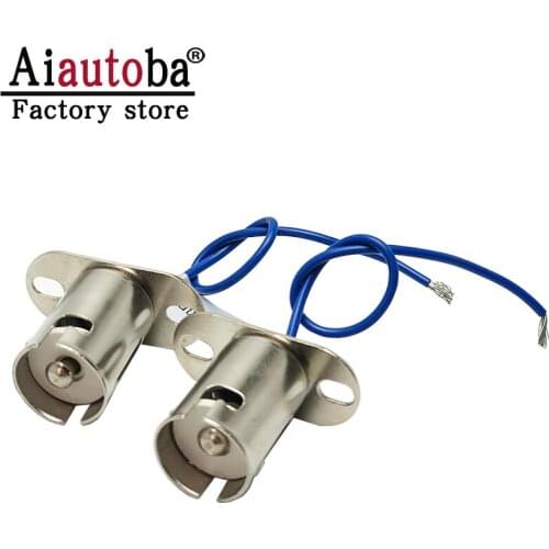 Aiautoba 2Pcs Car LED Light Connector 1157 1156 BA15S 5009 5007 5008 Car Lamp Cable Auto Bulb Wire Bulbs Socket Adapter