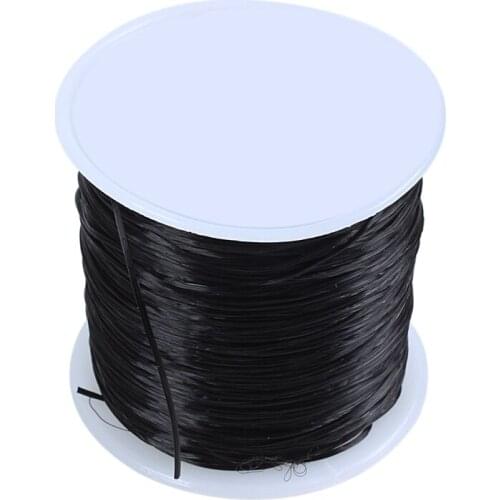 Black Stretchy Elastic Crystal String Beading Thread Spool 50M