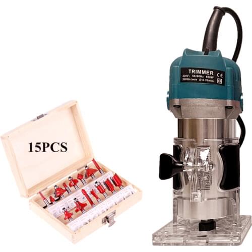 800w 30000rpm Wood Router Tool Electric Trimmer Woodworking Machines Power Carpentry Manual Trimmer Tools With Milling Cutter