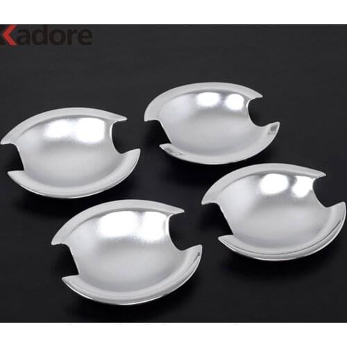 For Mitsubishi Lancer 2008 2009 2010 2011 ABS Chrome Side Door Handle Cup Bowl Cover Trim Exterior Accessories