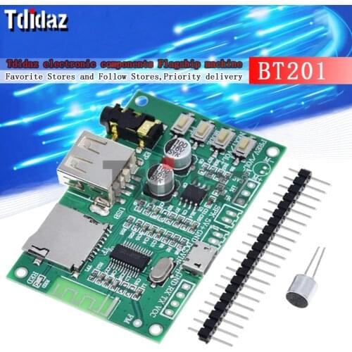 BT201 Dual Mode 5.0 Bluetooth Lossless Audio Power Amplifier Board Module Tf Card U Disk Ble Spp Serial Port Transparent Trans