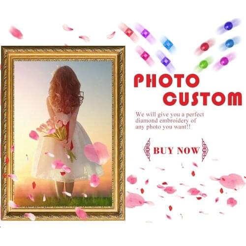 Photo Custom Diamond Painting 5D DIY Picture of Rhinestones Diamond Embroidery 3D Cross Stitch Home Wedding Decoration