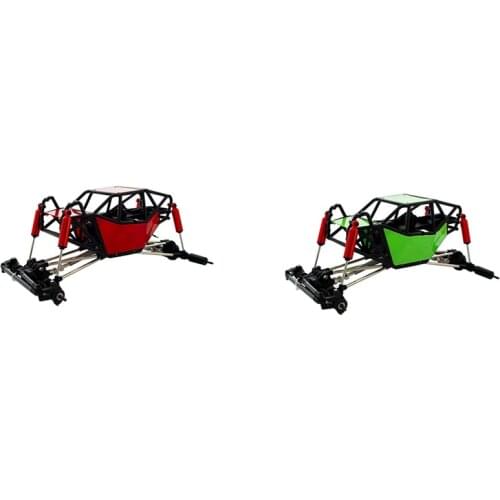 310mm Wheelbase Rock Buggy Chassis with Tube Roll Cage for 1/10 RC Crawler Car Axial SCX10 90046 Traxxas TRX4