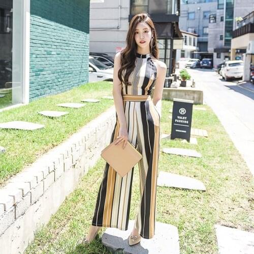 Fashion women new arrival casual loose comfortable jumpsuit vintage beach holiday temperament party sweet wild trend romper