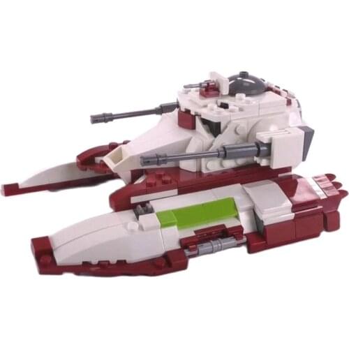 MOC-18145 Star Plan Republic Fighter Tank Space Wars Building Blocks of the Military Self Propelled Anti Tank Weapon Bricks Toys