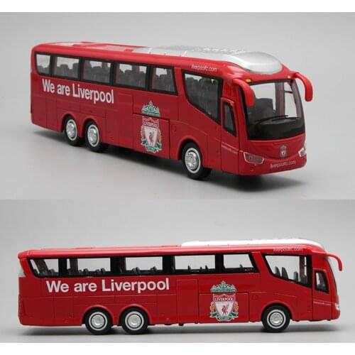 25cm Length British Football Team Alloy Simulation Big Bus Wagon Car Model Souvenir Collection Gift Display Hot Toys