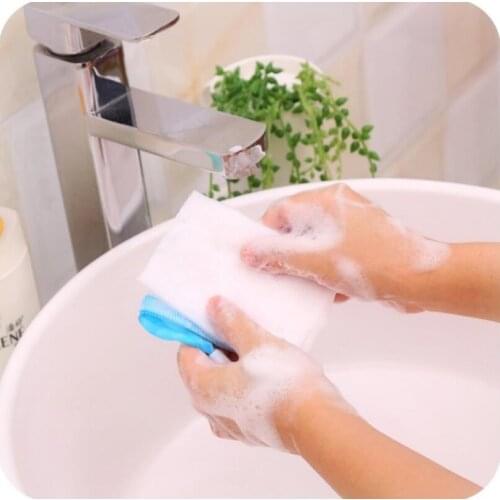 Soap Bag Foam Mesh Soaped Glove for Foaming Cleaning Bath Soap Net Bathroom Mesh Bath Sponges LX7066