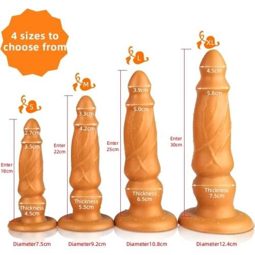 New Huge Anal Plug Soft Silicone Big Butt Plug Anus Dilator Realistic Large Dildo G spot Masturbator Sex toy For Man Woman