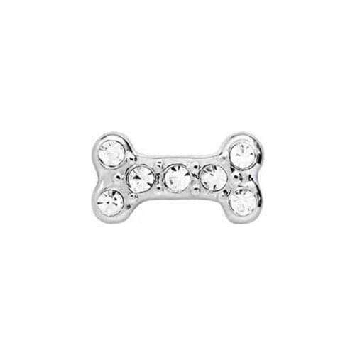 10pcs Dog bone Custom Floating Charms for Glass Locket Watch Necklace Bracelet