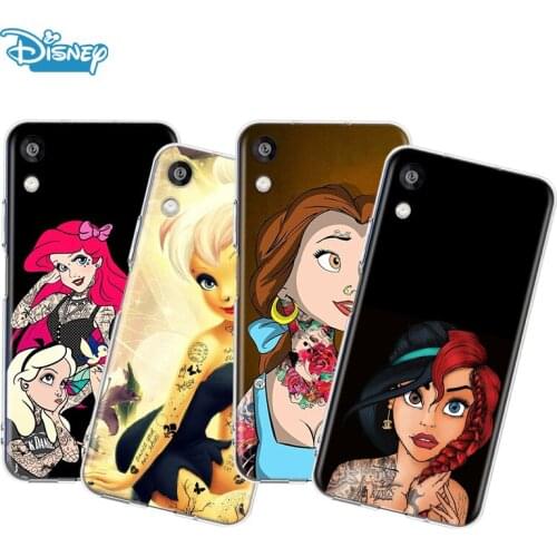 Transparent Cover Disney Princess Tattoo For Honor 8S 8C 8X MAX 8A 8 7S 7A 7C Play 3E Prime Pro 2020 2019 Phone Case
