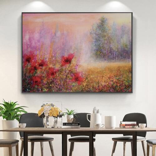 Natural Scenery Misty Memories Printed Canvas 11CT Cross-Stitch Embroidery Patterns DMC Threads Craft Handiwork Hobby