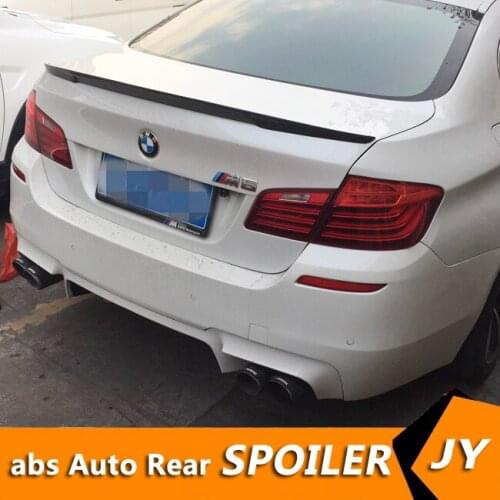 For F10 F18 Spoiler Carbon Fiber Material 2012-2015 P4 dJKS Performance Style Spoiler For BMW M5 520 525 528 535 Spoiler