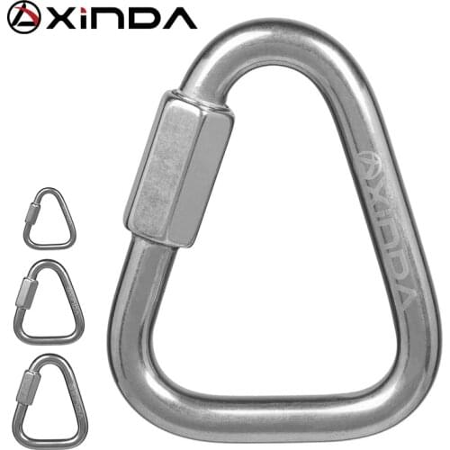 Xinda 316 Stainless Steel Triangle Connecting Ring Meilong Lock Meilong Lock Triangle Lock Rock Climbing Equipment Fast Security
