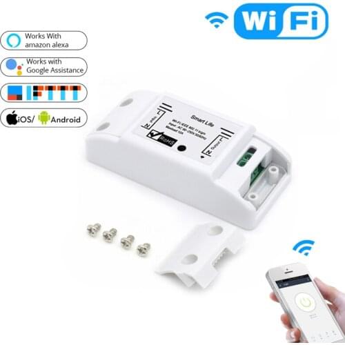 DIY WiFi Smart Light Switch Work With eWelink tuya Smart Life APP Wireless Remote Control Works with Alexa Google Home