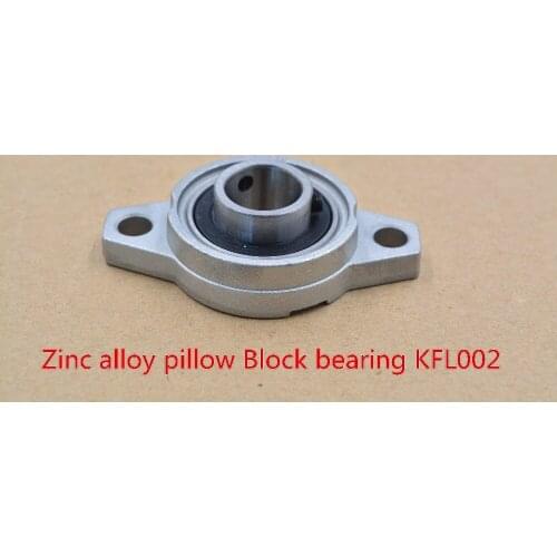 15mm bearing zinc alloy miniature bearing pedestal KFL002 UCFL002 FL002 flange bearings diy cnc parts 1pcs