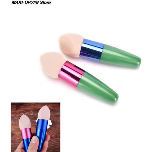 1PC Women Liquid Cream Foundation Cream Concealer Sponge Make Up Cosmetic Makeup Brushes Liquid Sponge Brush Optional Color